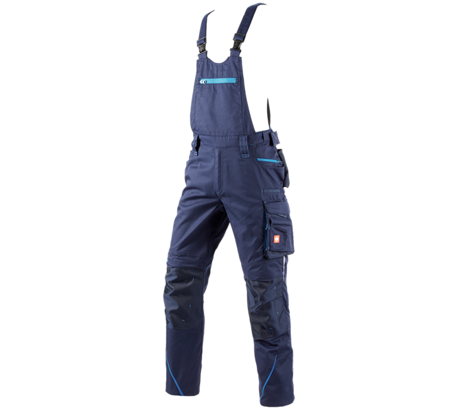 Main view, Trousers, Bib & brace e.s.motion 2020, navy/atoll