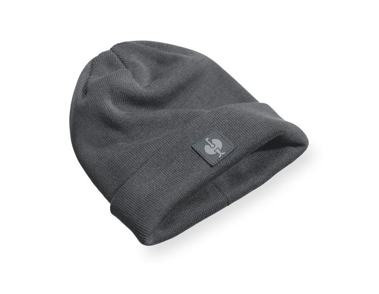 Main view, e.s.iconic, Knitted cap e.s.iconic, carbongrey