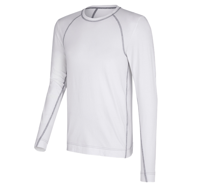 Huvudvy, Underkläder |  Underställ, e.s. cotton stretch långärmad tröja, vit