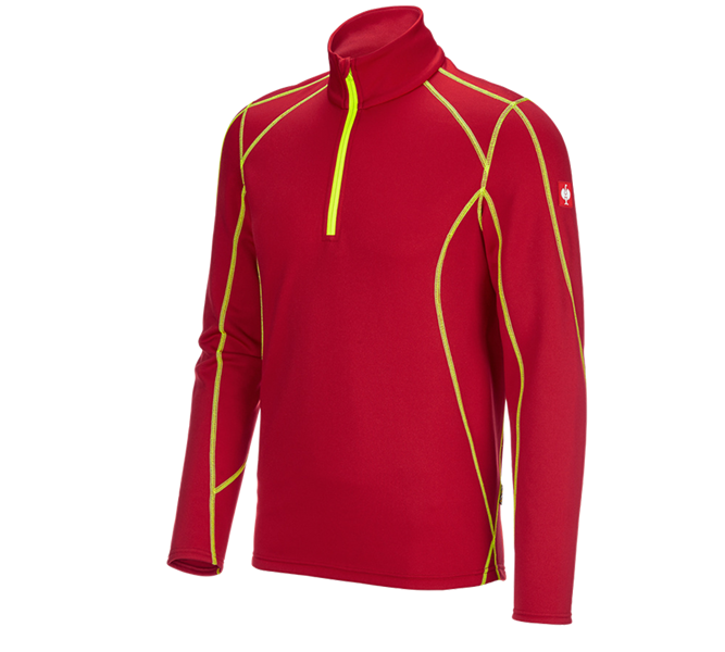 Huvudvy, Herrar, Troyertröja thermo stretch e.s.motion 2020, eldröd/varselgul