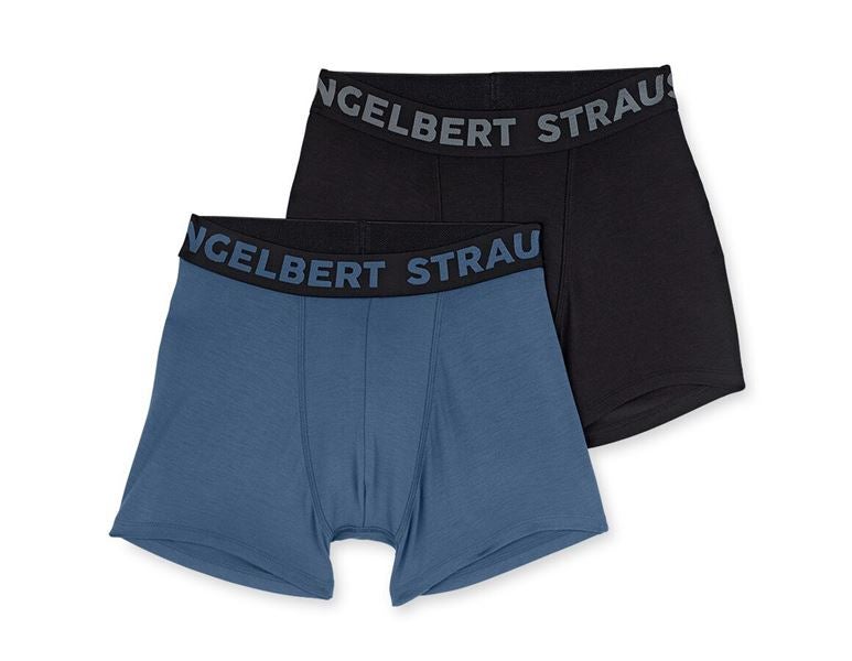Huvudvy, Kläder, e.s. modal stretchbyxa, 2-pack, nordicblå+svart
