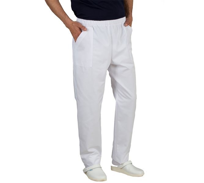 Main view, Clothing, Pull-on pants Lanzarote, white