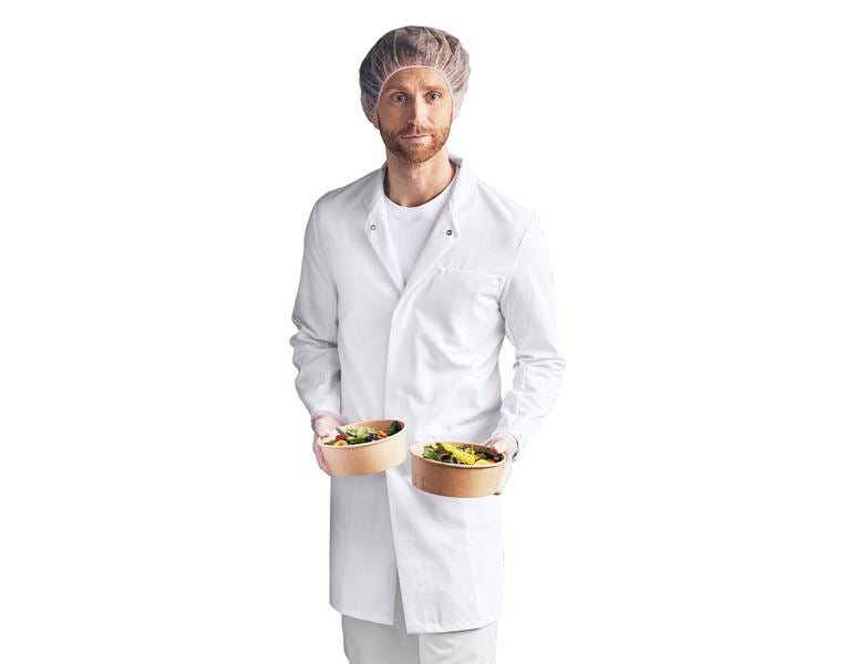 Main view, Clothing, Work coat HACCP, white