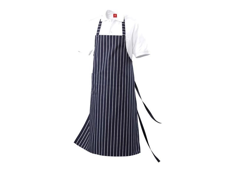 Main view, Clothing, Bib Apron Turin, navy/white