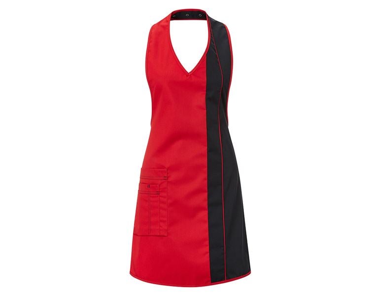 Main view, Clothing, Ladies' apron  Teresa, red/black