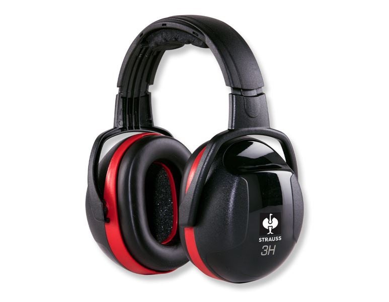 Main view, Hearing Protectors, e.s. Protector cups 3H, red