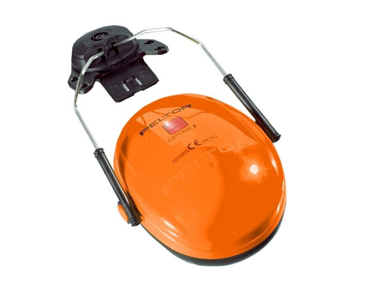 Huvudvy, Arbetsskydd, 3M Peltor hörselskydd f.hjälmfastsättning Optime I, orange