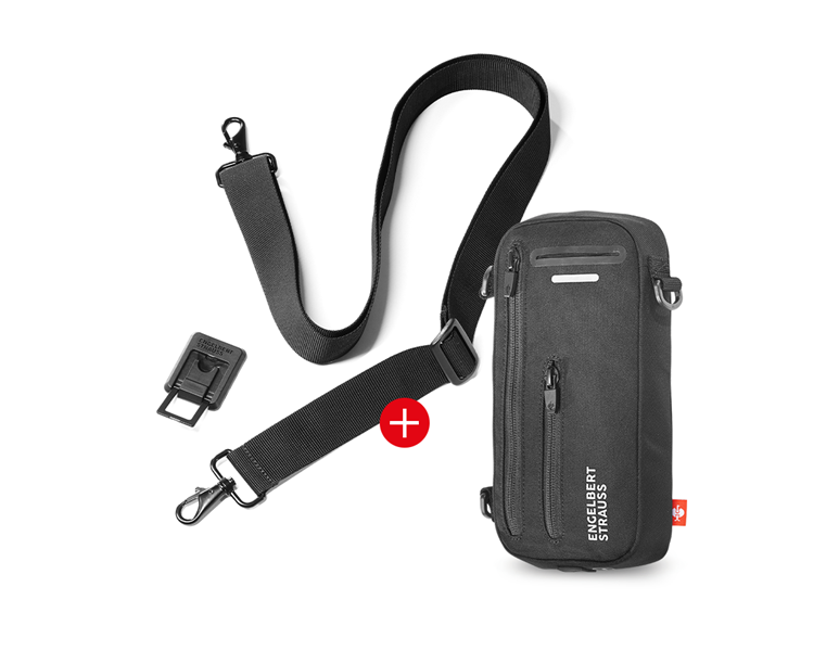 Huvudvy, Kläder, SET: e.s. phone leash + bag, svart