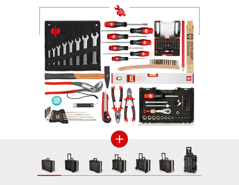 Main view, Tools, Tool set Allround including case