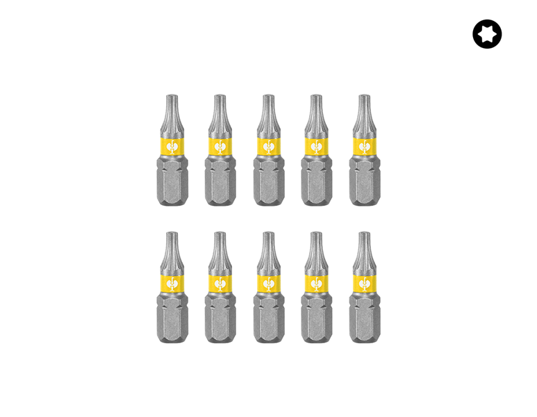 Huvudvy, Bitar, Vridstycken färg, förpackning om 10-pack, TX