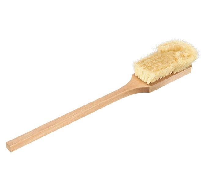 Huvudvy, Rengöring, Stänkskärmsborste fiber, stor med både