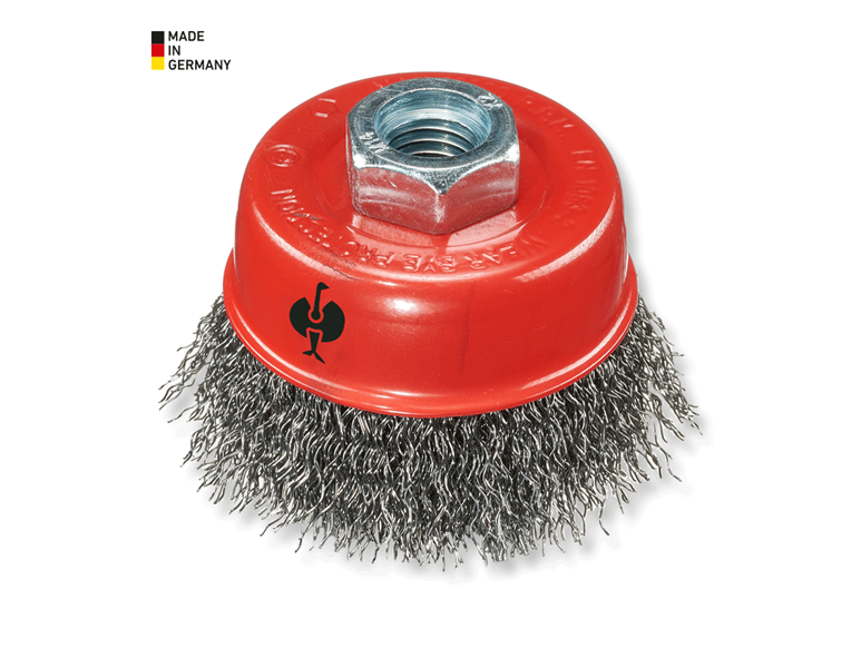 Main view, Sanding tools, Crimped Steel Wire Cup Brush