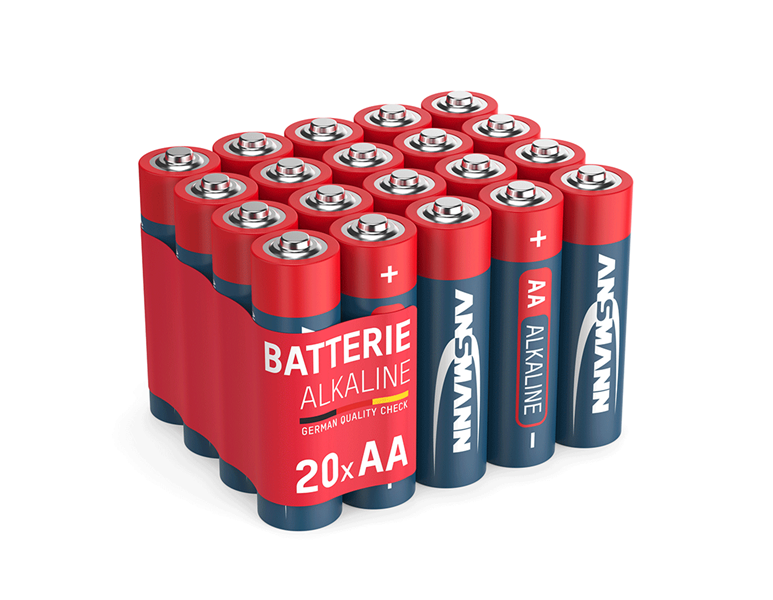Huvudvy, Elektriska artiklar, Ansmann Mignon AA batterier - ekonomipack,20 styck