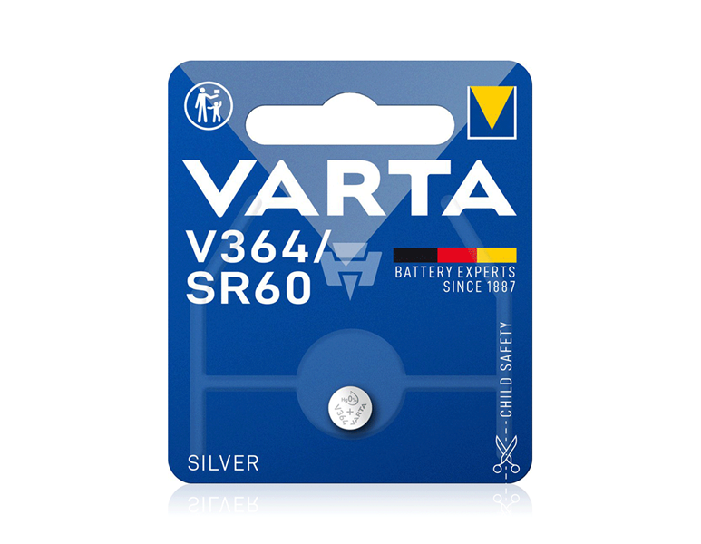 Huvudvy, Verktyg, VARTA knappbatterier V364/SR60