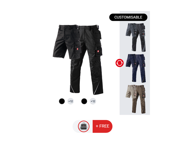 MEN’S SET: Trousers + shorts e.s.motion
