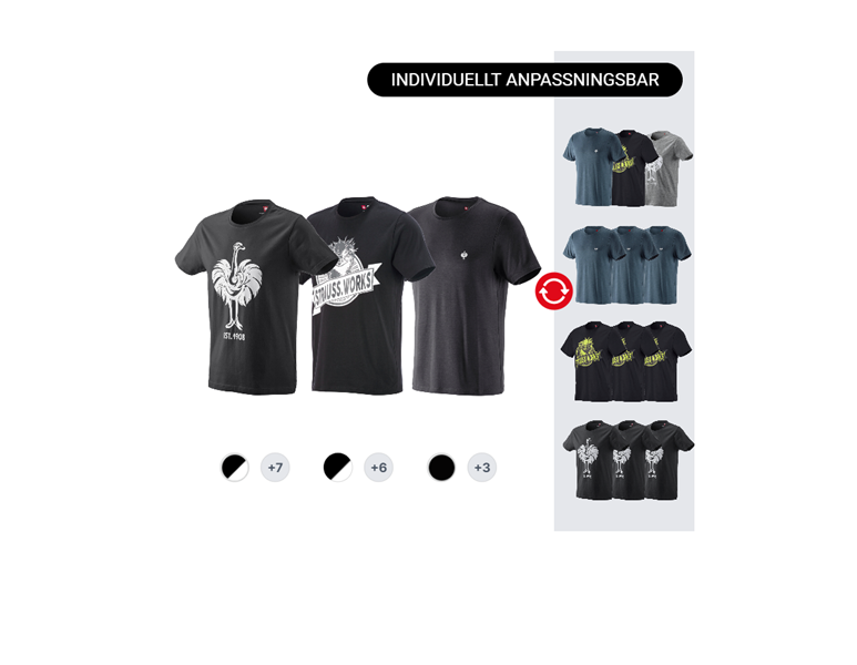 HERR-SET: 3x e.s. t-shirt