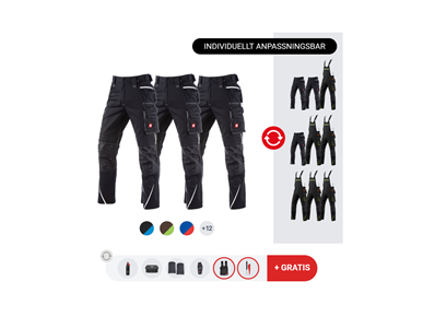 HERR-SET: 3x byxor e.s.motion 2020 + 2x extra