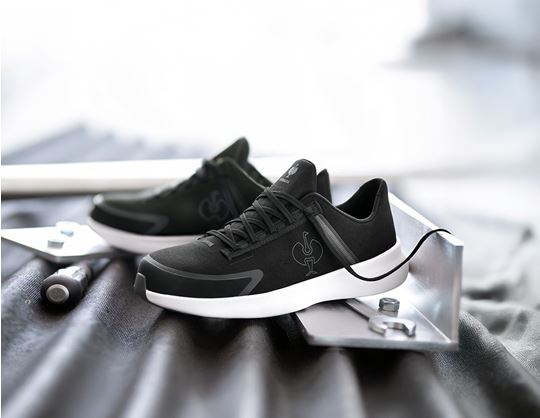 Vy 1, S2 skyddslångskor e.s. Rom low, svart/vit