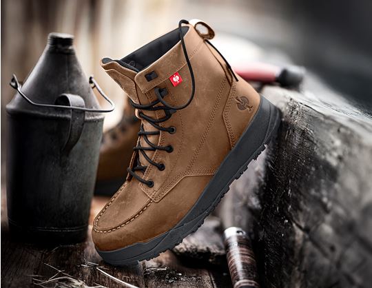 View 1, S3 Safety boots e.s. Omaha mid, carobbrown