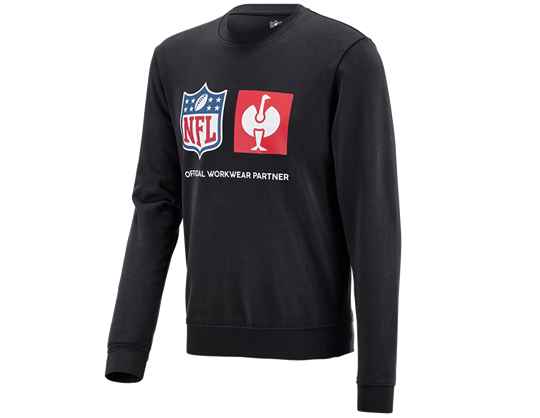 Huvudvy, NFL Sweatshirt cotton, svart