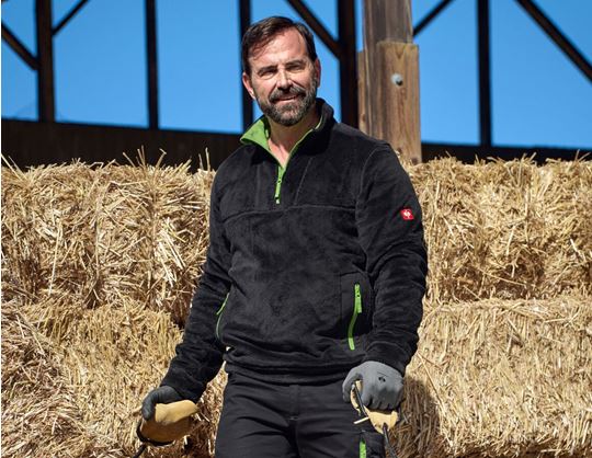 Vy 1, Troyertröja Highloft e.s.​motion 2020, svart/sjögrön