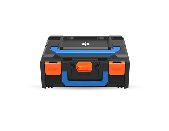 Huvudvy, STRAUSSbox 145 midi Color, varselorange