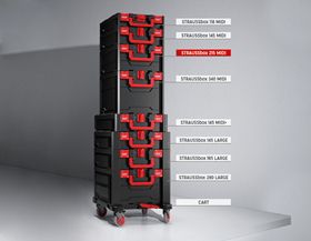 View, STRAUSSbox 340 midi, black/red
