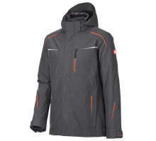 Huvudvy, 3 i 1 funktions&shy;jacka e.s.​motion 2020, herrar, antracit/varselorange