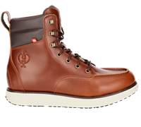 Main view, O2 Work boots e.s. Boulder mid, redbrown