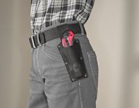 View, Leather belt e.s.​vintage, black