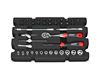 STRAUSSbox small hylsnyckel-set 1/4" insats