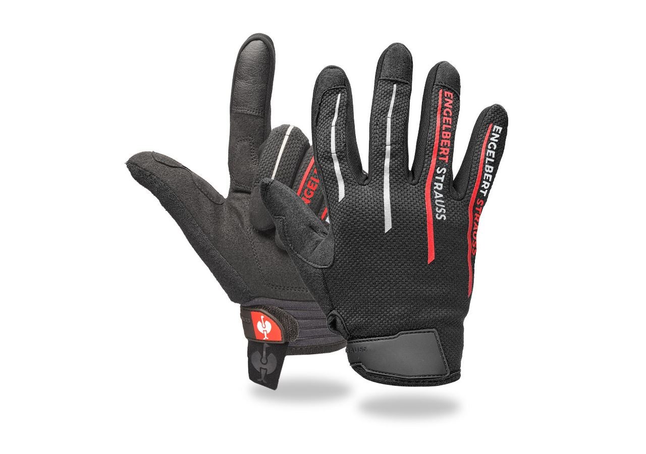 Hybrid: e.s. Mechanic's gloves Sierra + black/red