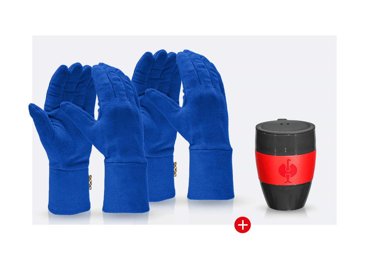Tools and accessories: Gloves gift set II + royalblue