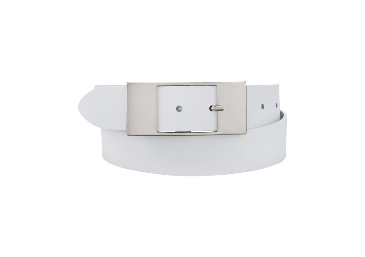 Accessories: Women's Leatherbelt + white