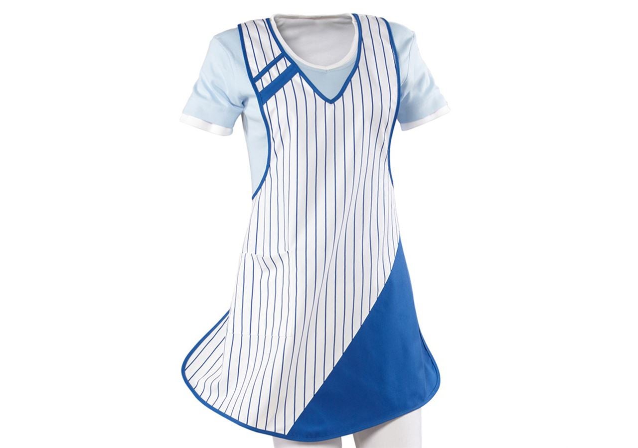 Aprons: Ladies' apron Ariane + white/royal