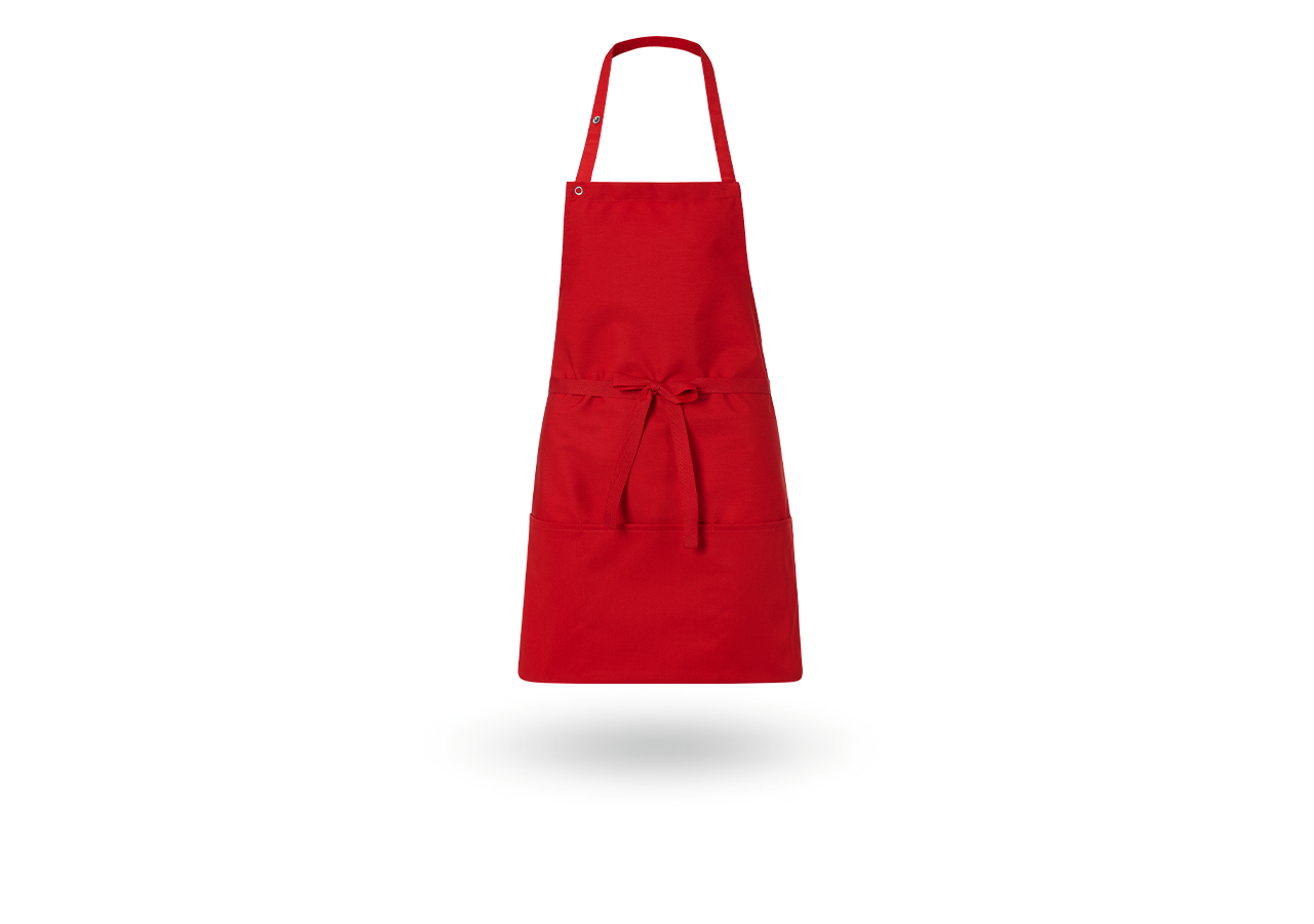Aprons: Bib Apron Lienz + red
