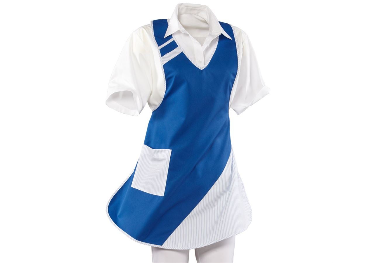 Aprons: Bib Apron Britta + royal/white