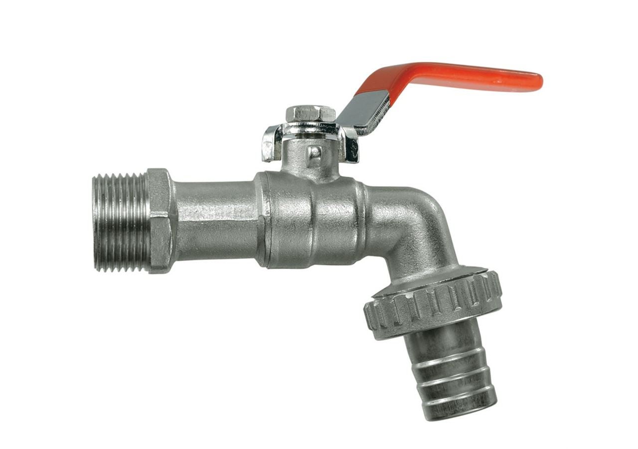 Hoses: Ball water tap with external thread