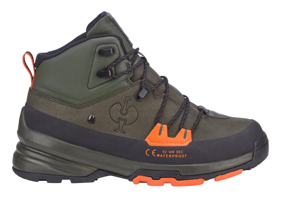 O2: O2 Work shoes e.s. Ruma mid + disguisegreen/radiantorange