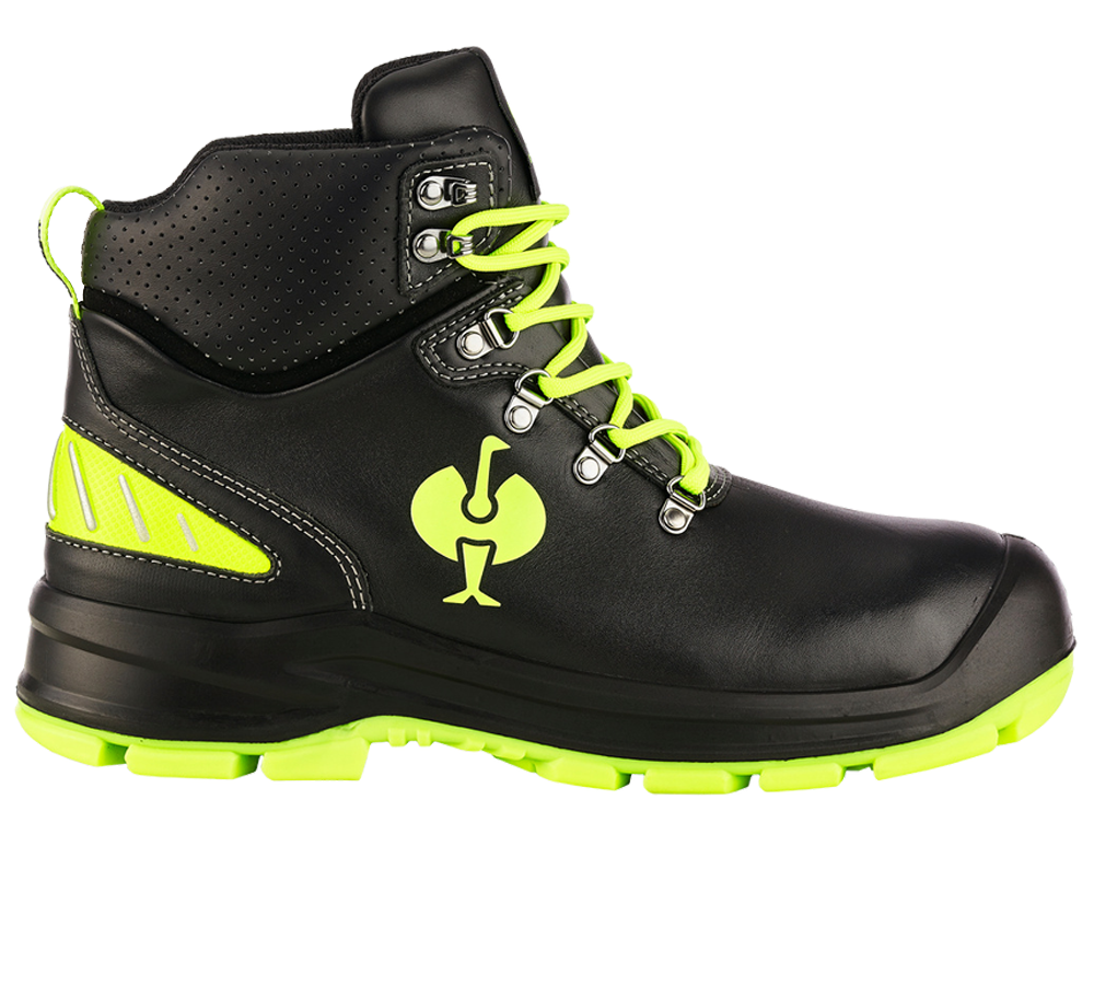 Winter shoes: S3 Safety shoes e.s. Umbriel II mid + black/high-vis yellow