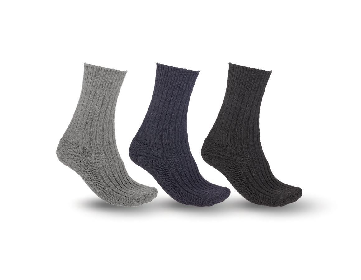 Winter accessories: e.s. work socks Classic warm/high, pack of 3