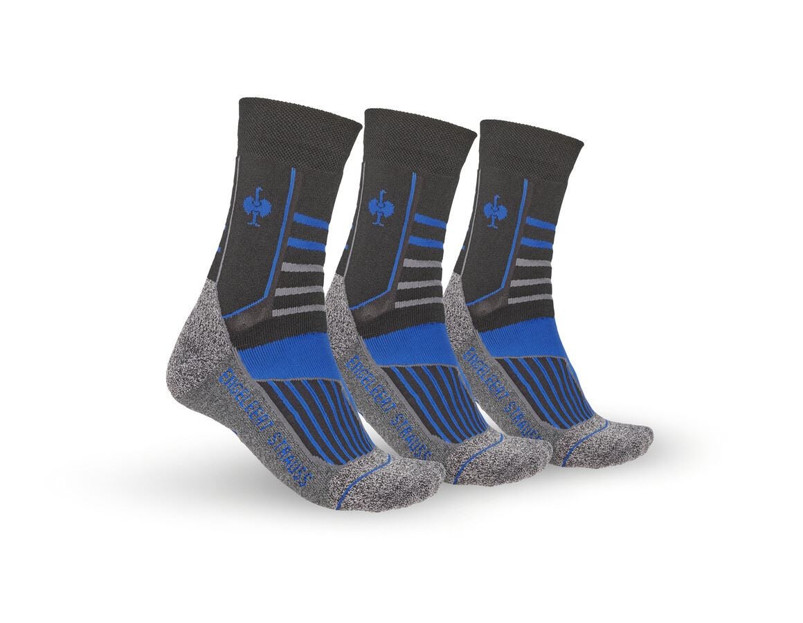 Sockor | Strumpor: e.s. allroundstrumpor function warm/high + svart/aluminium/kornblå