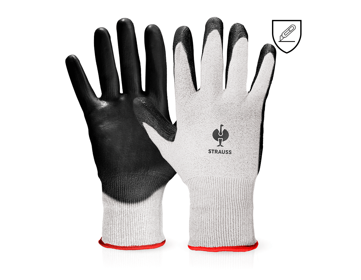 Coated: PU cut protection gloves, level B