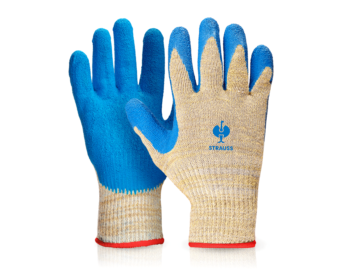 Coated: Aramid latex gloves Cutprotec