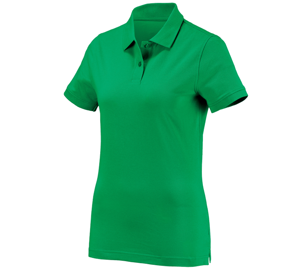 Shirts, Pullover & more: e.s. Polo shirt cotton, ladies' + grassgreen