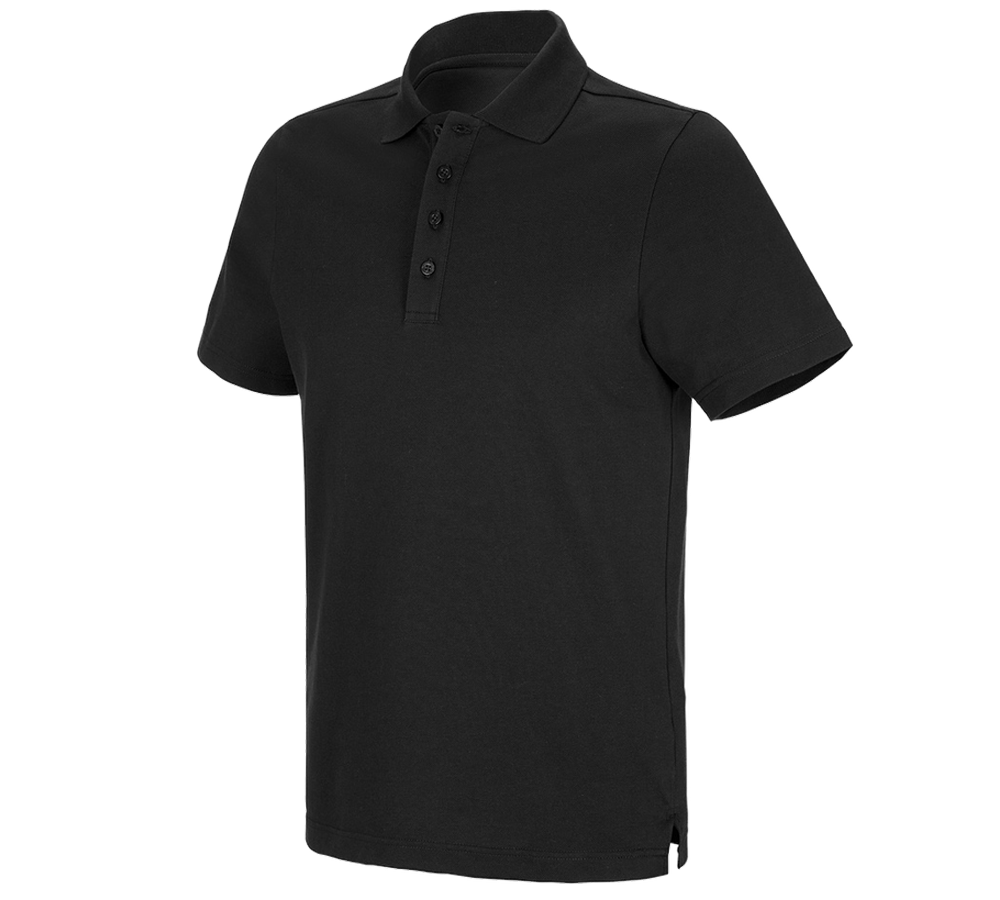 Shirts, Pullover & more: e.s. Functional polo shirt poly cotton + black