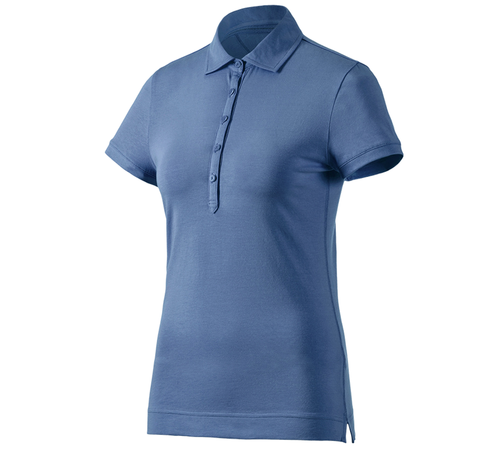 Shirts, Pullover & more: e.s. Polo shirt cotton stretch, ladies' + cobalt