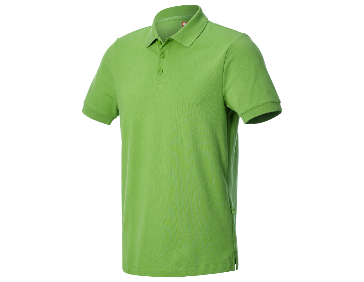 Överdelar: e.s. Pique-Polo cotton stretch + sjögrön