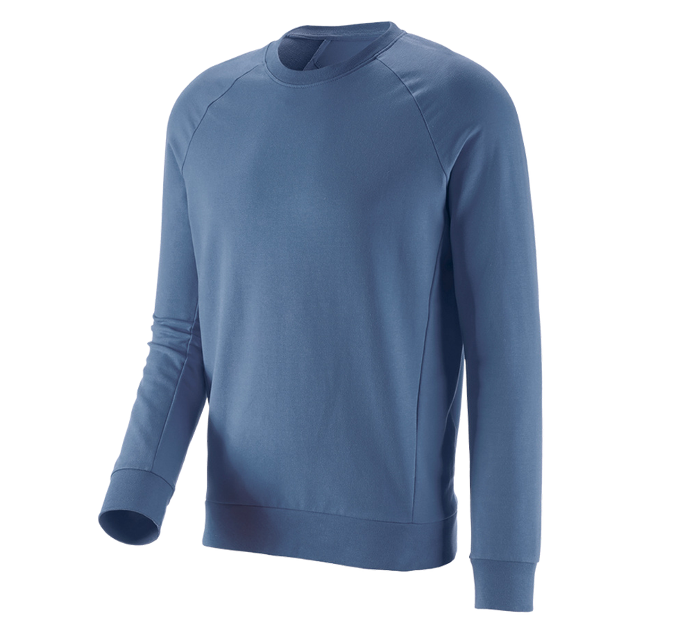 Överdelar: e.s. Sweatshirt cotton stretch + kobolt