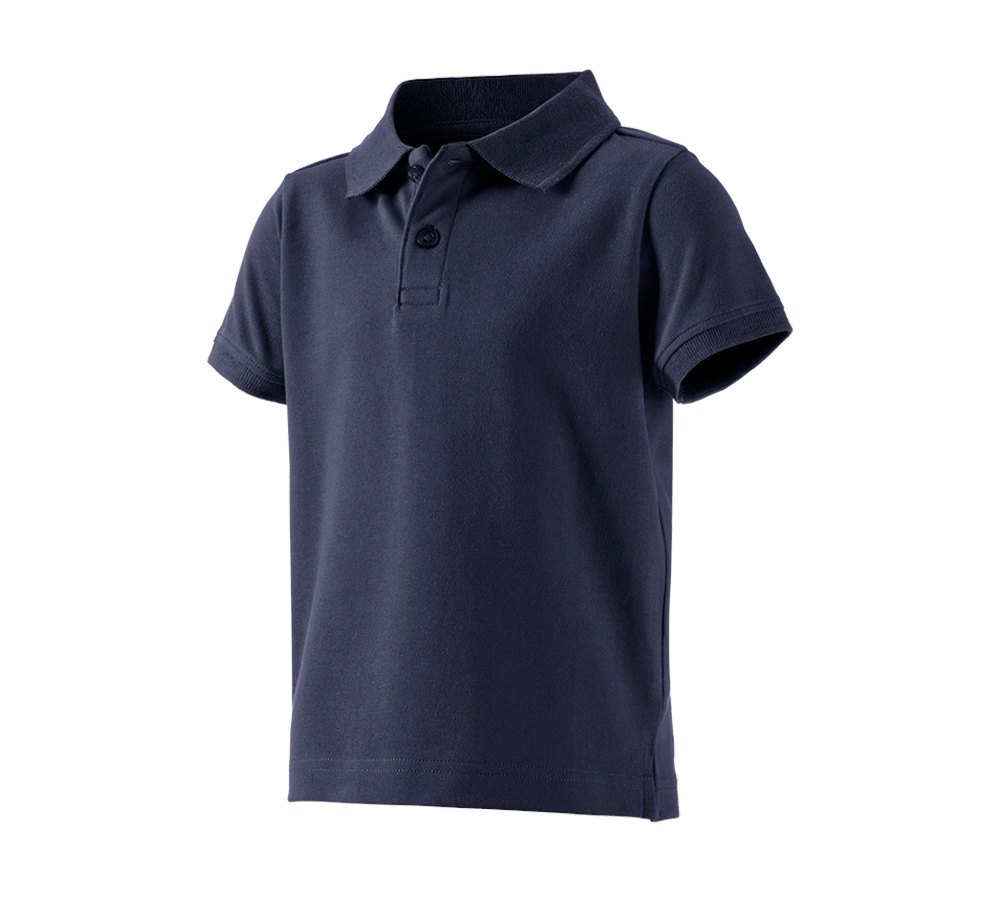 Teman: e.s. Polo-Shirt cotton stretch, barn + mörkblå
